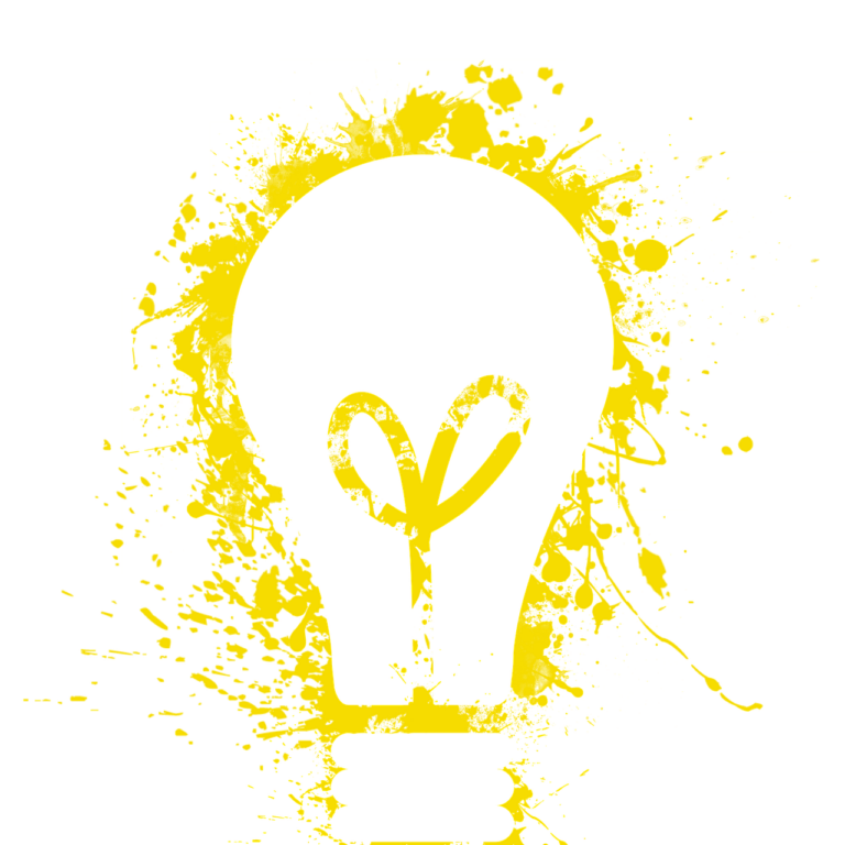 Illustration gelbe Glühbirne